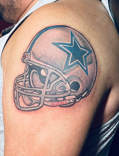 Explore mens hand tattoo ideas, creative tattoo ideas in Midland, available at The Company Ink