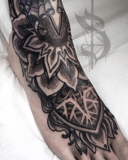 Explore helicopter tattoo ideas, creative tattoo ideas in Lopez Island, available at Soot and Bone Body Art Studio