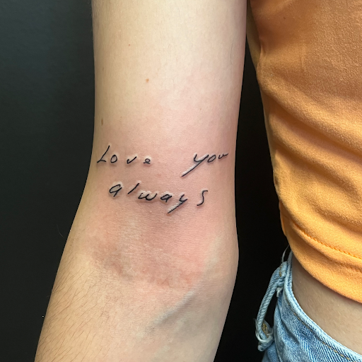 Explore hippie tattoo ideas, creative tattoo ideas in Amsterdam, available at Spoken Hand Tattoo