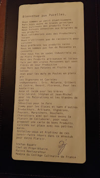Restaurant français Au Coin des Pucelles à Strasbourg - menu / carte