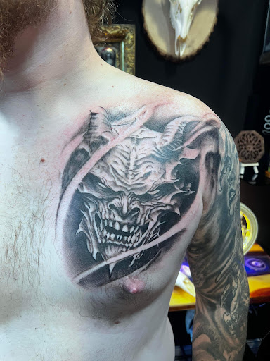 Explore calf tattoo ideas men, creative tattoo ideas in Washington, available at Infinity Studios llc