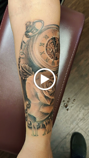 Explore bart simpson tattoo ideas, creative tattoo ideas in Tahlequah, available at Monochrome Ink