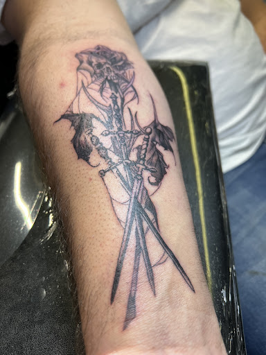 Explore depeche mode tattoo ideas, creative tattoo ideas in Newburgh, available at Ink Spill Tattoo