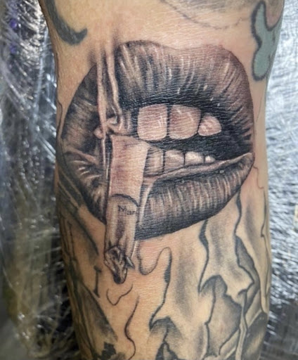 Explore matching husband and wife tattoo ideas, creative tattoo ideas in Warner Robins, available at Untold Pain Tattoo Studio