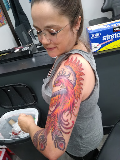 Explore back of the thigh tattoo ideas, creative tattoo ideas in Spokane, available at Anchored Art Tattoo