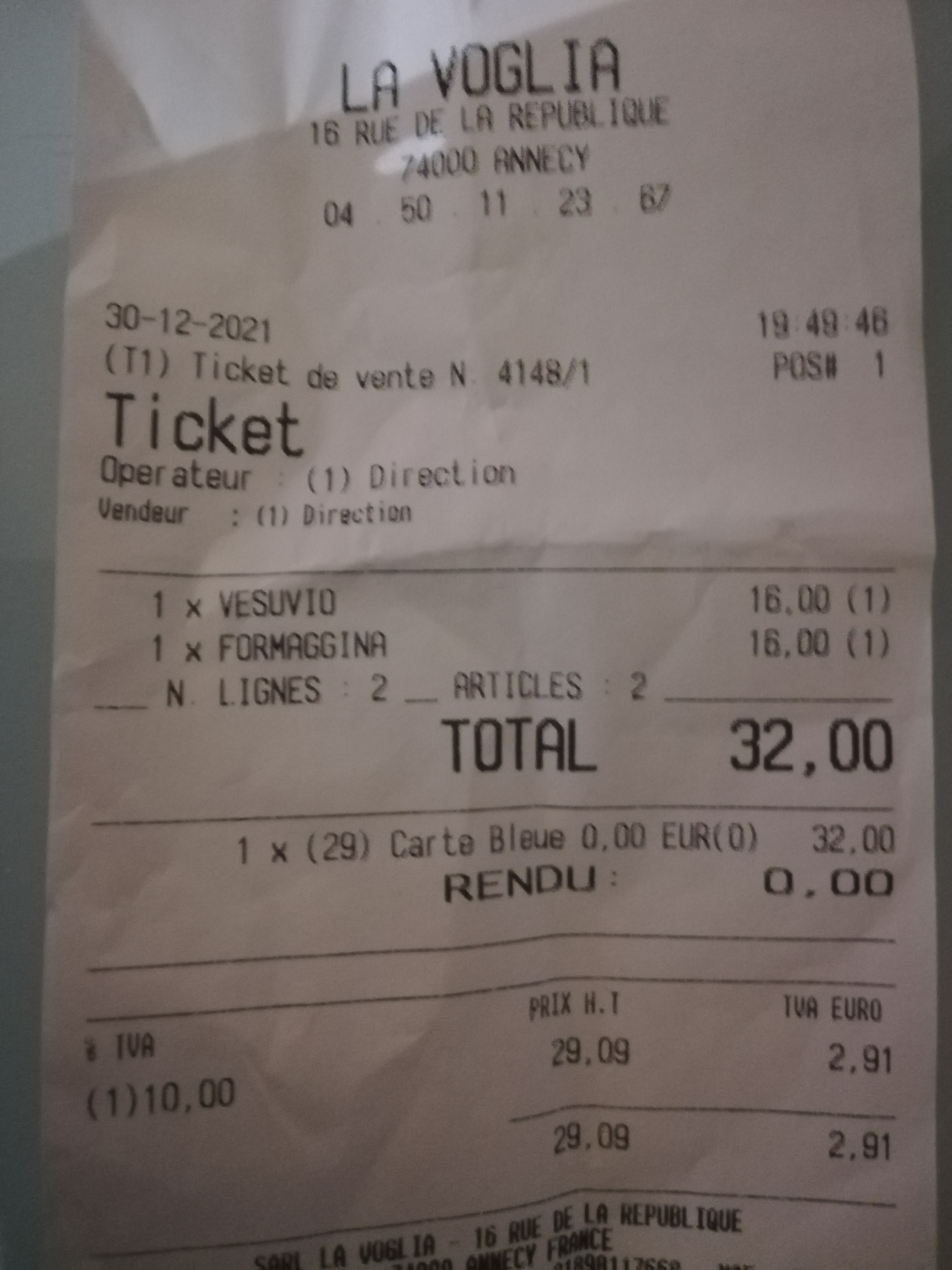 Photo n° 2 de l'avis de Amelie.a fait le 30/12/2021 à 19:45