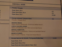Cervejaria Liberdade à Lisbon menu
