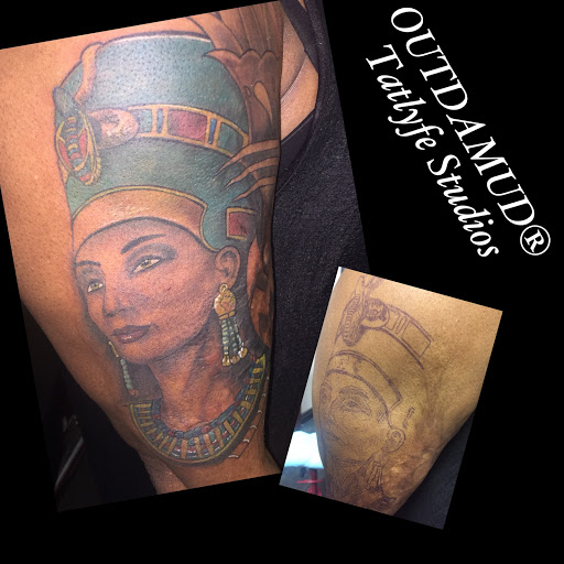 Explore viking hand tattoo ideas, creative tattoo ideas in Savannah, available at Tatlyfe Studios