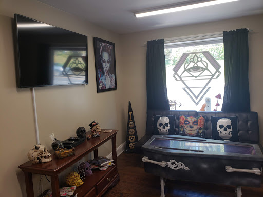 Explore good shoulder tattoo ideas, creative tattoo ideas in Lewistown, available at Sacred Gem Tattoo
