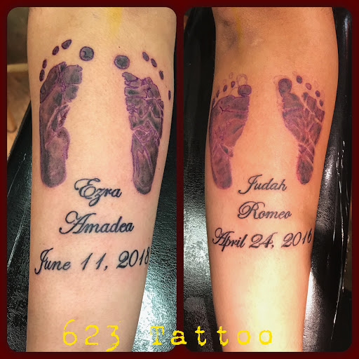 Explore 3/4 tattoo sleeve ideas, creative tattoo ideas in Watertown, available at 623 Tattoo