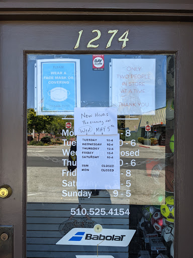Sporting Goods Store «Plaza Tennis & Sports», reviews and photos, 1274 Solano Ave, Albany, CA 94706, USA