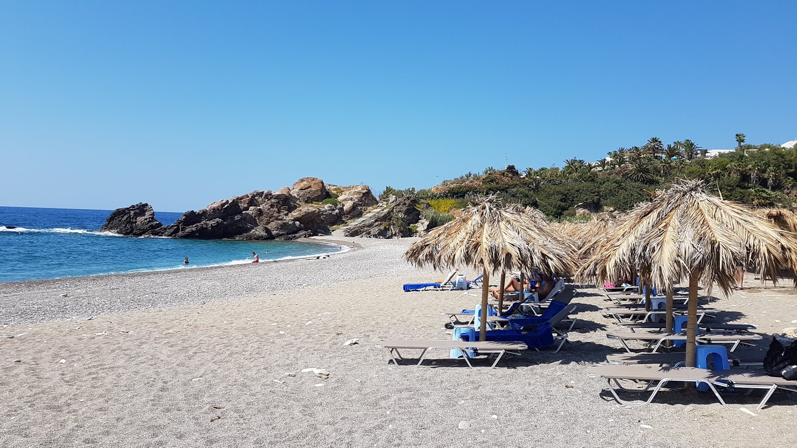 Photo of Geropotamos beach surrounded by mountains