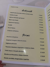 Carte du Al Povero Pesce à Belvedere Marittimo