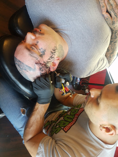 Explore mens quad tattoo ideas, creative tattoo ideas in San Antonio, available at Texas Taboo Tattoos