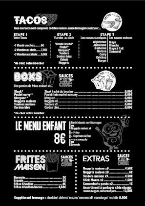 menu du restaurants Benaki à Collioure