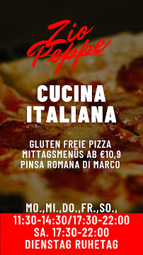 Ristorante Zio Peppe Cucina Italiana à Moosburg menu