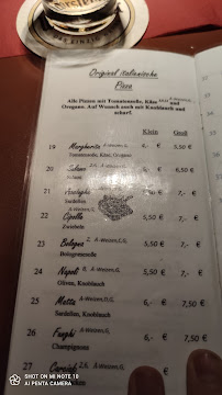 Menu du Pizzeria da Toni à Viersen