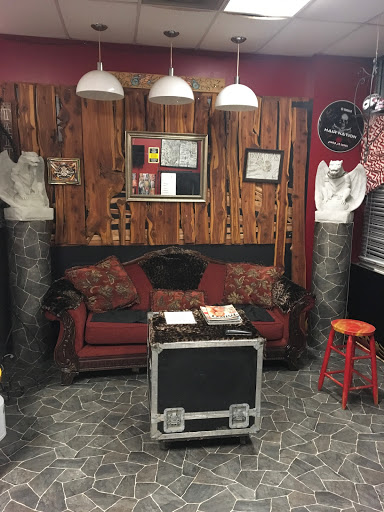 Explore themed sleeve tattoo ideas, creative tattoo ideas in Anderson, available at FearlessTattoos and Piercing