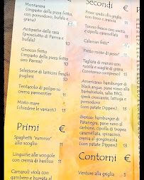 Menu du Basilico à Vercelli