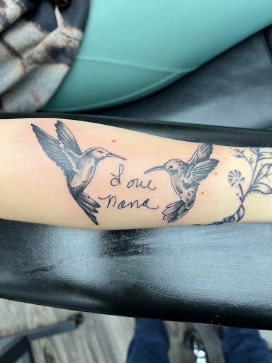 Explore half arm sleeve tattoo ideas, creative tattoo ideas in Alfred, available at Tattooed Spirit