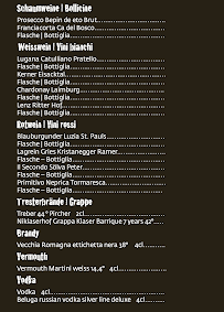 Carte du Bar by Kristi à Sterzing