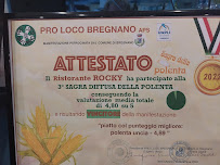 Menu du Rocky Trattoria Bar à Bregnano