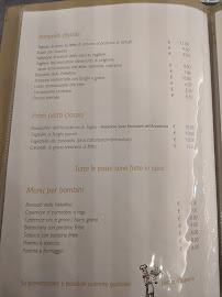 Restaurant italien Ristorante Ai Tigli à Teglio (la carte)