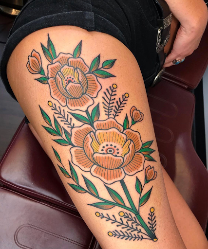 Explore grogu tattoo ideas, creative tattoo ideas in Pittsburgh, available at Pittsburgh Tattoo Company