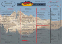 Menu / carte de BAR RESTAURANT Le Passon à Chamonix-Mont-Blanc