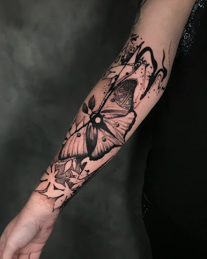 Explore basketball tattoo ideas leg, creative tattoo ideas in Beacon, available at Distortion Society Art Gallery Tattoo Studio