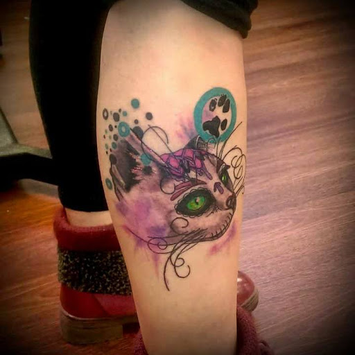 Explore egyptian goddess tattoo ideas, creative tattoo ideas in Springfield, available at Poke and a Rub art studio