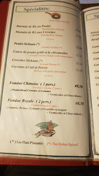 Restaurant LE VIETNAM à Grasse menu