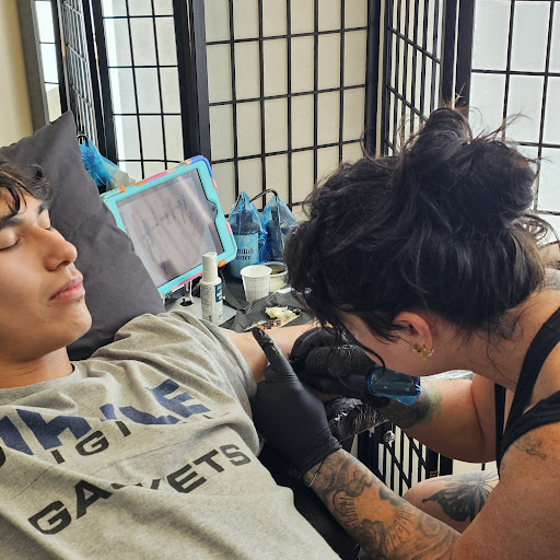 Explore chicago skyline tattoo ideas, creative tattoo ideas in Traverse City, available at Pinups & Needles