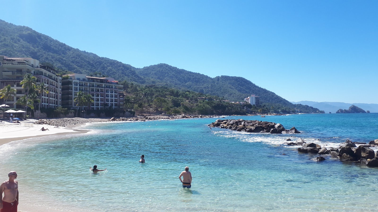 Foto di Garza Blanca beach con una superficie del sabbia bianca