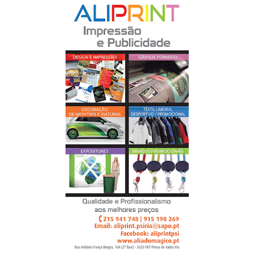 Comentários e avaliações sobre o Aliprint - Impressão e Publicidade