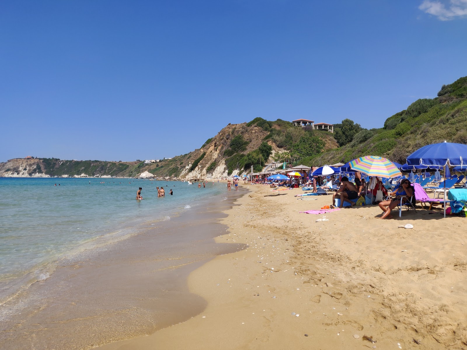 Photo of Avithos beach with green pure water surface