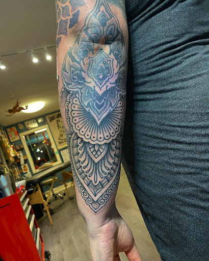 Explore ladies hand tattoo ideas, creative tattoo ideas in Mount Washington, available at Prevail Tattoo