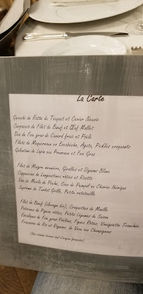 Restaurant français Le Relais de Sillery à Sillery - menu / carte