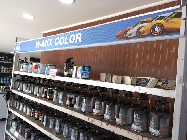 Pinturería Automotriz Blanco Y Azul - Tienda de pinturas