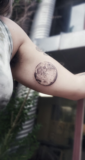 Explore good and evil tattoo ideas, creative tattoo ideas in Carbondale, available at Bonedale Tattoo