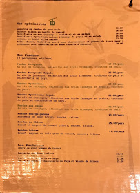 Restaurant Le Schuss à Bagnères-de-Bigorre (la carte)