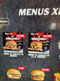 Menu du Quick Montreuil à Montreuil