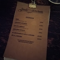 Menu / carte de Restaurant Soulkitchen à Hanover