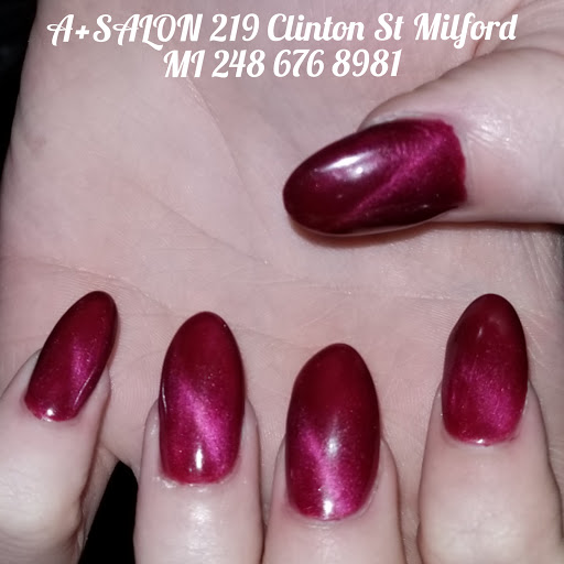 Nail Salon «A+Salon, Nails, Hair & Aesthetics», reviews and photos, 219 Clinton St, Milford, MI 48381, USA