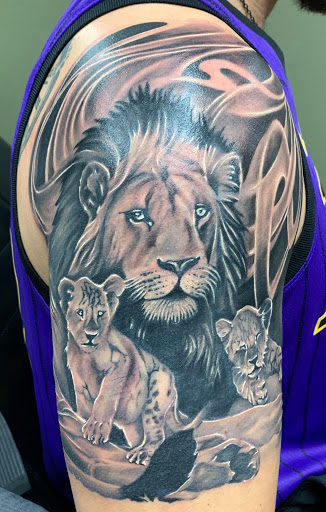 Explore chef knife tattoo ideas, creative tattoo ideas in Fargo, available at Golden Dragon Tattoo