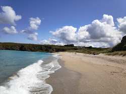 Praia de Seaia'in fotoğrafı dağlarla çevrili
