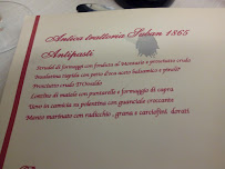 Diner Suban à Trieste (le menu)