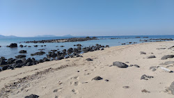 Photo de Psathoura Beach avec un rivage spacieux