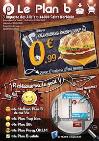 Hamburger du Restaurant de hamburgers Le Plan B Burger et Tacos à Saint-Herblain - n°4