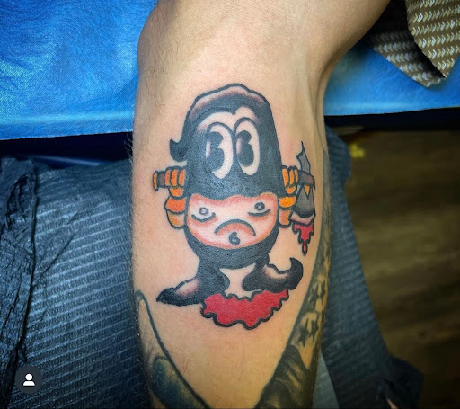 Explore tennis tattoo ideas, creative tattoo ideas in Waterbury, available at Electric Radish Tattoo LLC